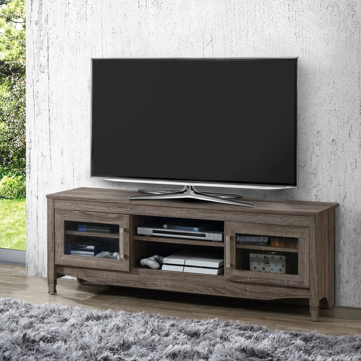 Best deal ❤️ TV Stands Techni Mobili Driftwood TV Stand ❤️ - Image 2