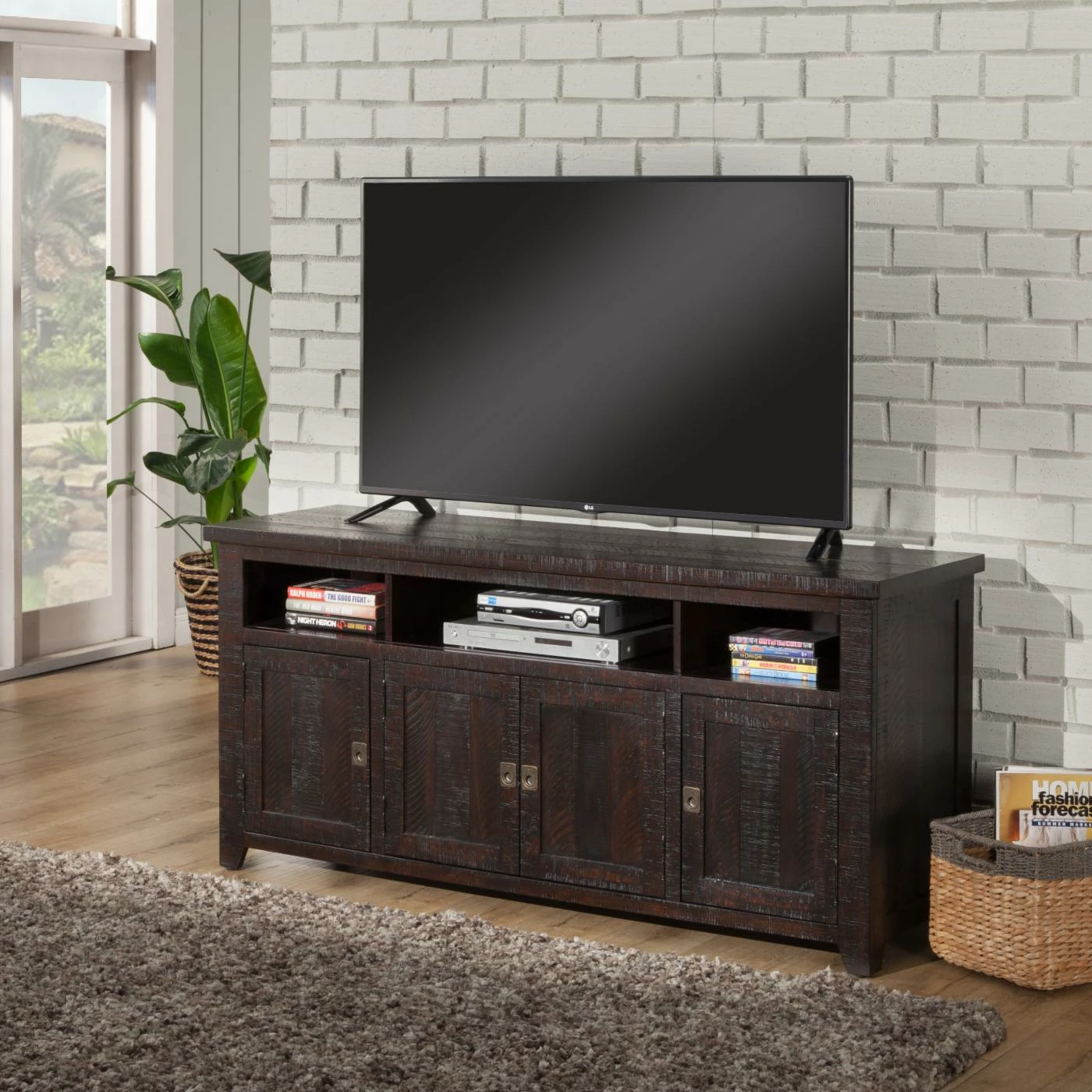Best Pirce 𧨠TV Stands Martin Svensson Home Coffee Plantation 65 In. TV Stand π - Image 2