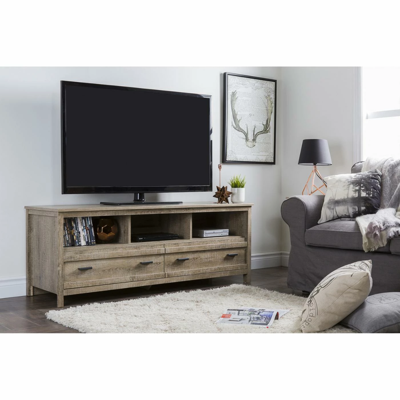 Best deal 💯 TV Stands South Shore Exhibit TV Stand ❤️ - Image 2