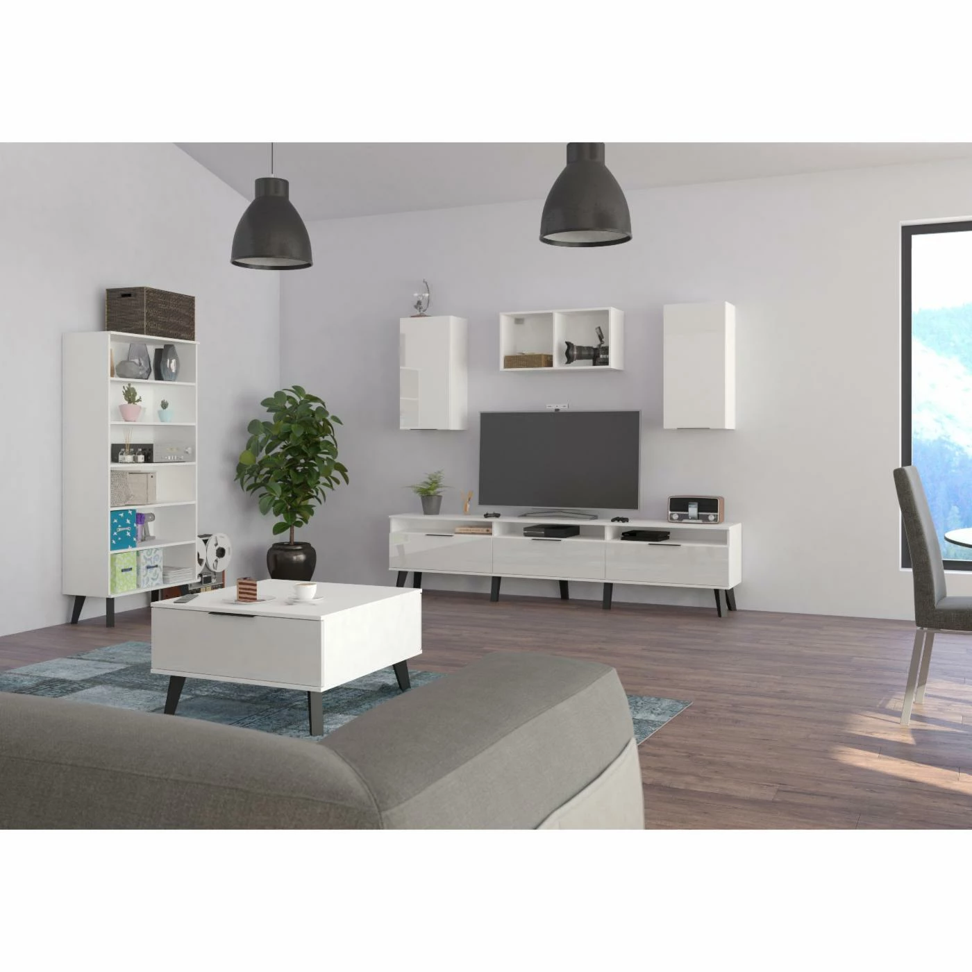 Best deal π TV Stands Furniture.Agency Sven High Gloss TV Stand π - Image 2