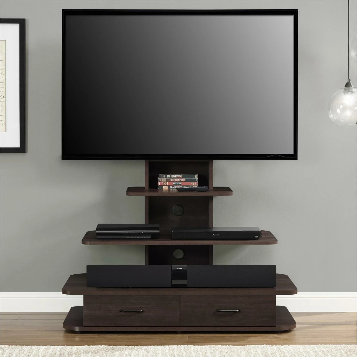 Brand new 😉 TV Stands Altra Furniture Galaxy 70 In. TV Stand - Dark Walnut 😉