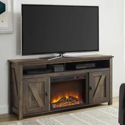 Hot Sale 😉 TV Stands Altra Furniture Farmington Electric Media Fireplace ⌛