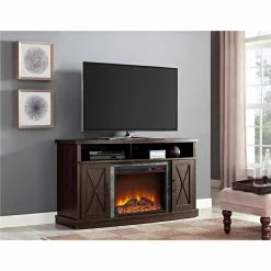 Cheapest 😀 Altra Furniture TV Stands Altra Barrow Creek Electric Fireplace 60 In. Console - Espresso ❤️