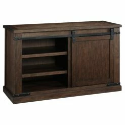 Hot Sale ⭐ TV Stands Signature Design By Ashley Budmore 50 In. TV Stand - Rustic Brown 👍