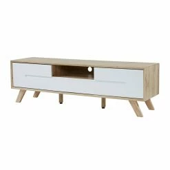 New 🧨 TV Stands Francodim Asgard TV Stand - Oak/White 😉