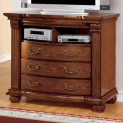 Deals 😀 TV Stands Benzara Luxurious Wooden Media Chest 😍