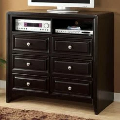 Top 10 ❤️ TV Stands Benzara Capacious Transitional Style Media Chest 🛒