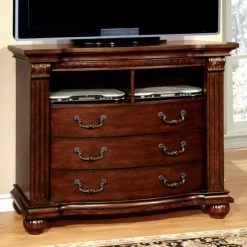 Discount 🛒 TV Stands Benzara Beautifully Carved Wooden Media Chest 🧨