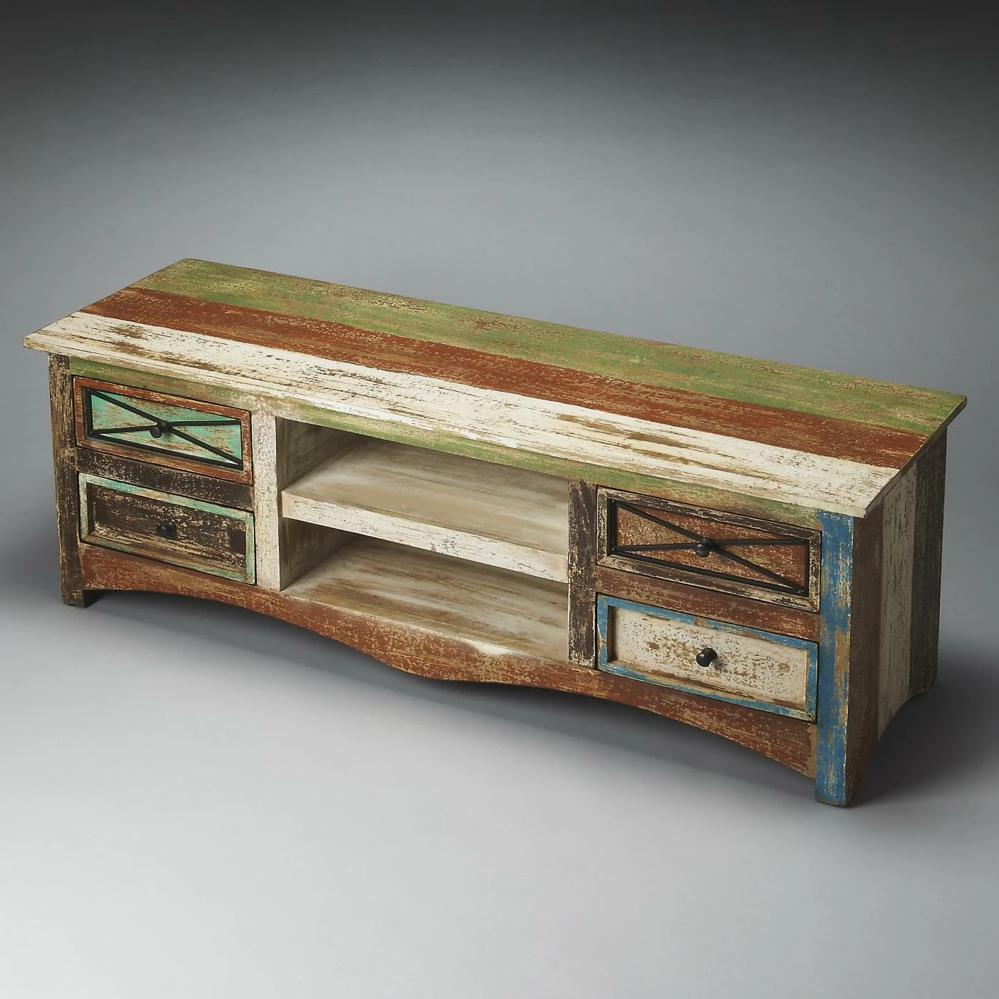 Outlet π₯° Butler Specialty TV Stands Butler Decatur Recycled Wood Entertainment Console π