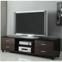 Best deal ⌛ TV Stands Coaster Furniture 4 Drawer Two-Tone Media Console ❤️