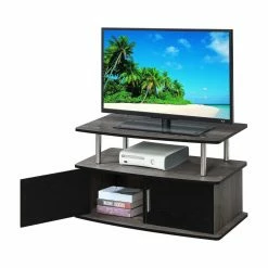 Wholesale 👏 TV Stands Convenience Concepts Deluxe 2 Door TV Stand With Cabinets ⌛