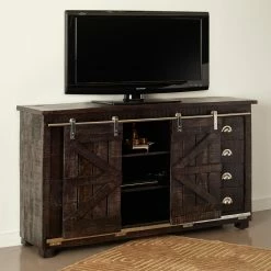 Promo 🎉 TV Stands Coast To Coast Eight Drawer Two Sliding Door Credenza 🤩