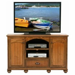 Budget 👍 TV Stands Eagle Furniture American Premiere Customizable 57 In. Entertainment TV Stand With 2 Doors 👏