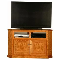 Outlet 😀 TV Stands Eagle Furniture Classic Oak Customizable 50 In. Tall Corner TV Stand ⌛