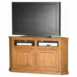 Flash Sale ❤️ TV Stands Eagle Furniture Classic Oak Customizable 56 In. Corner Entertainment TV Stand ⌛