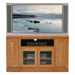Flash Sale 🔥 TV Stands Eagle Furniture Classic Oak Thin Customizable 55 In. Tall Entertainment TV Stand 😍