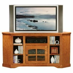 Best deal 🥰 TV Stands Eagle Furniture Oak Ridge Customizable 63 In. Thin Corner Entertainment Console ❤️