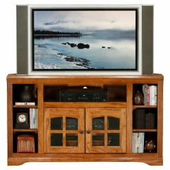 Cheapest 🎉 TV Stands Eagle Furniture Oak Ridge Customizable 55 In. Corner Entertainment Console ⭐