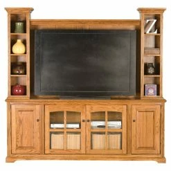 Best reviews of 🔔 TV Stands Eagle Furniture Oak Ridge 80 In. Entertainment Console With Optional Hutch 😀