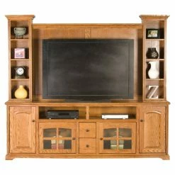 Budget 🧨 TV Stands Eagle Furniture Oak Ridge 90 In. Entertainment Console With Optional Hutch 🔥