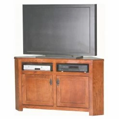 Outlet 🛒 TV Stands Eagle Furniture Mission 56 In. Corner Entertainment Center 😉
