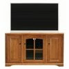 Best Pirce 😀 TV Stands Eagle Furniture Oak Ridge 55 In. Corner Entertainment Console With One Glass Panel Door 💯
