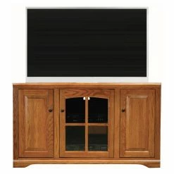 Best Pirce 😀 TV Stands Eagle Furniture Oak Ridge 55 In. Corner Entertainment Console With One Glass Panel Door 💯