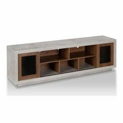 Promo 💯 TV Stands Furniture Of America Peralta TV Stand - Walnut 🧨