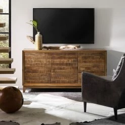 Best reviews of 🔥 TV Stands Hooker Furniture 64 In. Entertainment Console With Slat Doors 🔥