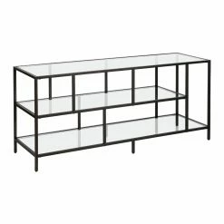 Top 10 🎉 Hudson & Canal TV Stands Hudson & Canal Winthrop 55 In. TV Stand With Glass Shelves 💯