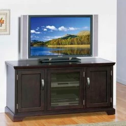Buy 😍 TV Stands Leick Home 81350 Riley Holliday Chocolate 50 In. TV Console 🔔