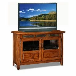 Brand new ✔️ TV Stands Leick Home 89046 Riley Holliday Rustic Oak 46 In. TV Console ⌛