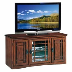 Cheapest 🌟 TV Stands Leick Home Riley Holliday Mission 50 In. TV Console - Mission Oak 🧨