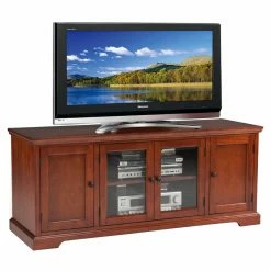 Deals ⭐ TV Stands Leick Home Riley Holliday 60 In. TV Stand - Westwood Cherry 🌟