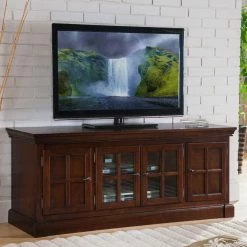 Coupon 🎁 TV Stands Leick Home 4 Door TV Console With Lever Handles ⌛