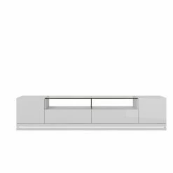 Best Sale ❤️ TV Stands Manhattan Comfort Vanderbilt TV Stand With LED Lights ❤️