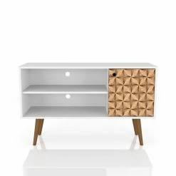 Top 10 👏 TV Stands Manhattan Comfort Liberty 2 Shelf TV Stand With 3D Print ✔️