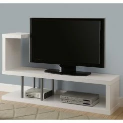 Deals 🔥 TV Stands Monarch Specialties 60 In. TV Stand With Open Storage 🎉
