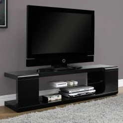 Best deal 🎁 Monarch Specialties TV Stands Monarch 60 In. TV Console With Tempered Glass 👍