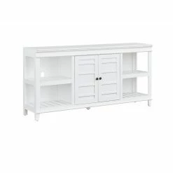 New 💯 TV Stands Progressive Furniture Reagan 66 In. TV Console - Swan White 🤩