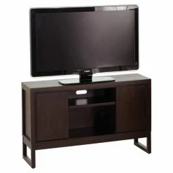 Budget 👍 TV Stands Progressive Furniture Athena TV Console - Dark Chocolate 😀