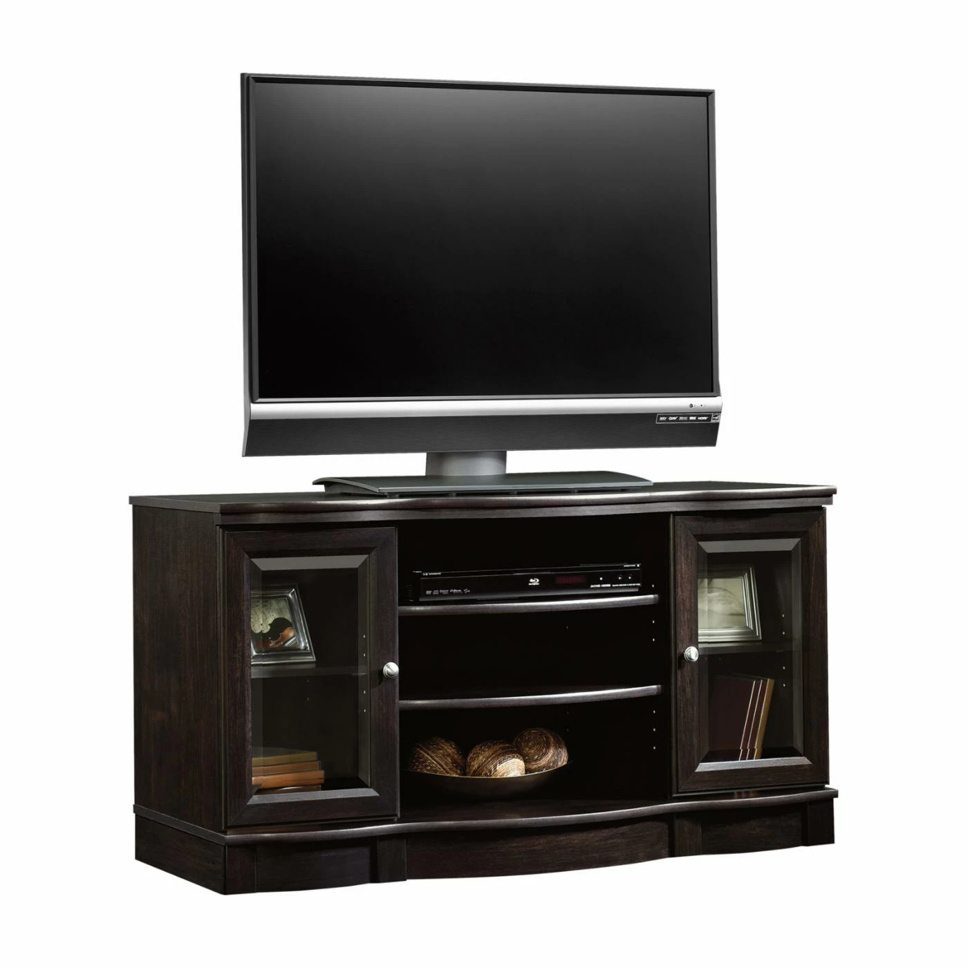 Outlet ✔️ TV Stands Sauder Regent Place Panel TV Stand - Estate Black 😀