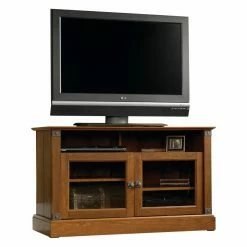 Brand new 🥰 TV Stands Sauder Carson Forge Panel TV Stand - Washington Cherry 🌟