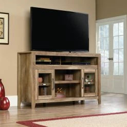 Deals 🎁 TV Stands Sauder Dakota Pass Collection Entertainment Center - Craftsman Oak Finish 😍