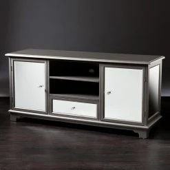 Promo ๐ฅฐ TV Stands Southern Enterprises Reflection 50 In. TV/Media Stand - Silver ๐