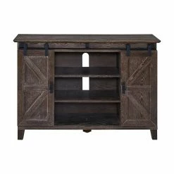 Flash Sale โ๏ธ TV Stands Southern Enterprises Holmes Barn Door TV Stand ๐