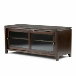 Promo ⌛ Brooklyn & Max TV Stands Brooklyn + Max City Solid Wood TV Stand - Mahogany 🧨