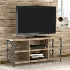 New 👏 TV Stands BellO Irondale 54 In. TV Stand - Autumn Driftwood ✨