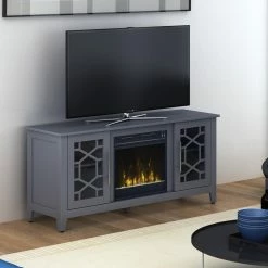 Outlet 🔔 TV Stands Classic Flame Clarion 60 In. TV Stand With Electric Fireplace 🥰