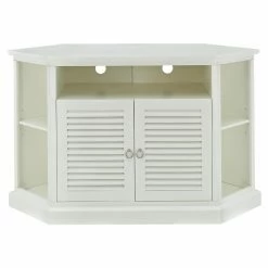 Promo 🔥 TV Stands Walker Edison Wood Corner TV Stand 🎉